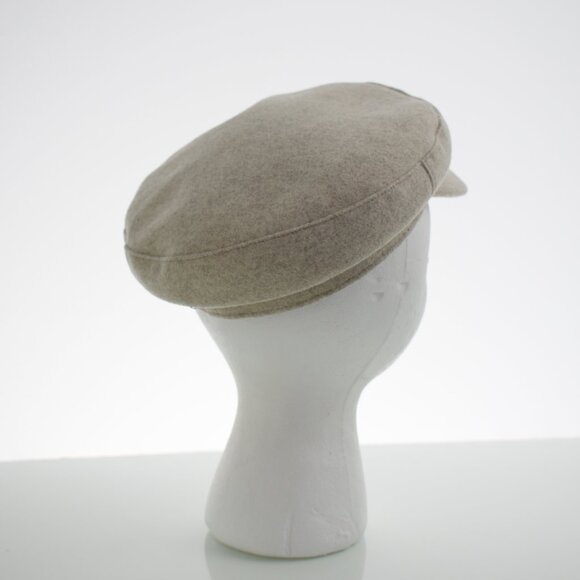 Gigi Pip James Felt Cap Light Grey/Taupe with Camel Band, Size S/M (57) main image 6